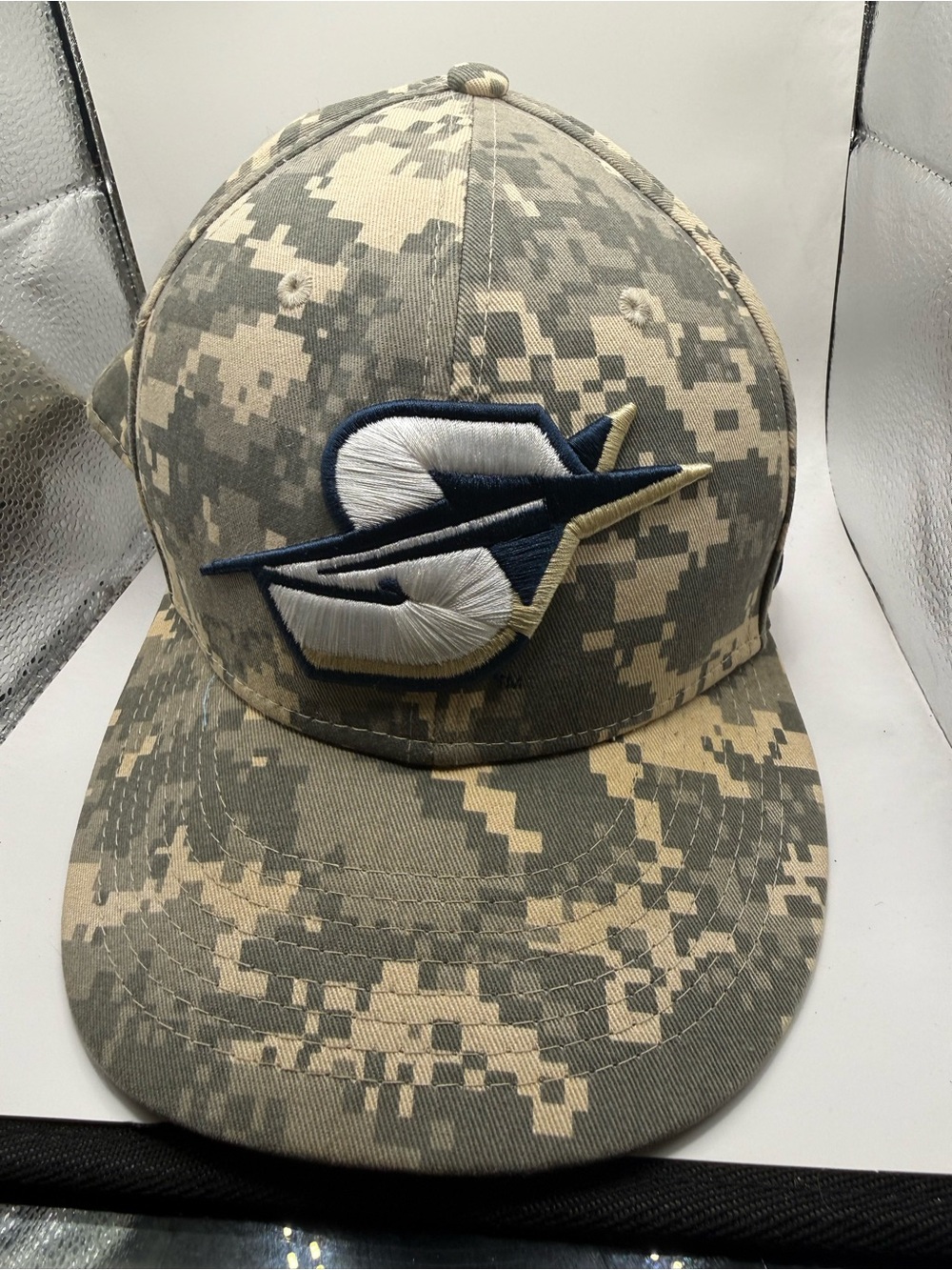 Nike Digital Camo Snapback Hat in Tan and Gray